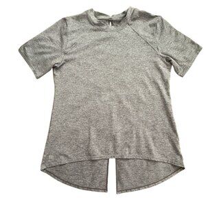 Tail Activewear Womens V-Cut Backed Athletic Shirt-Gray-M-GUC